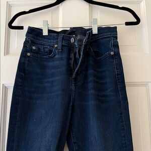 Gently Worn Size 26 7 For All Mankind Women's Dark Blue High Rise Jeans
